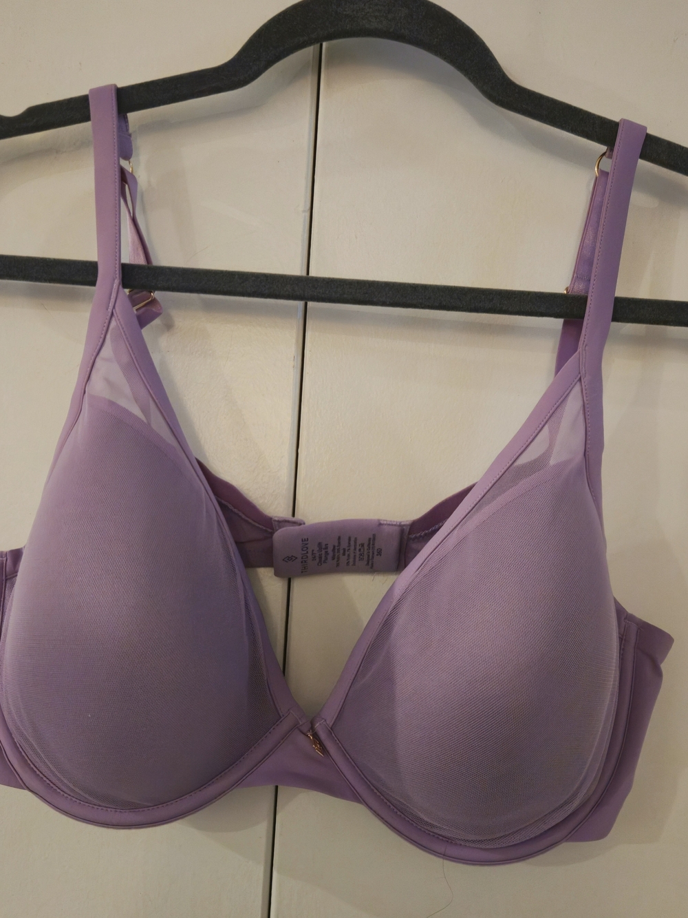 Thirdlove Classic Upllift Plunge Bra In Soft Purple Color